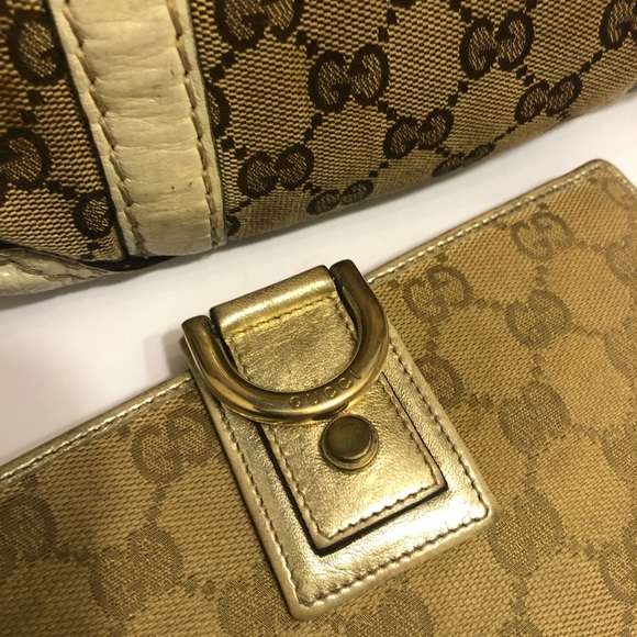 Authentic Gucci hand bag w/ matching wallet - Picture 1 of 10